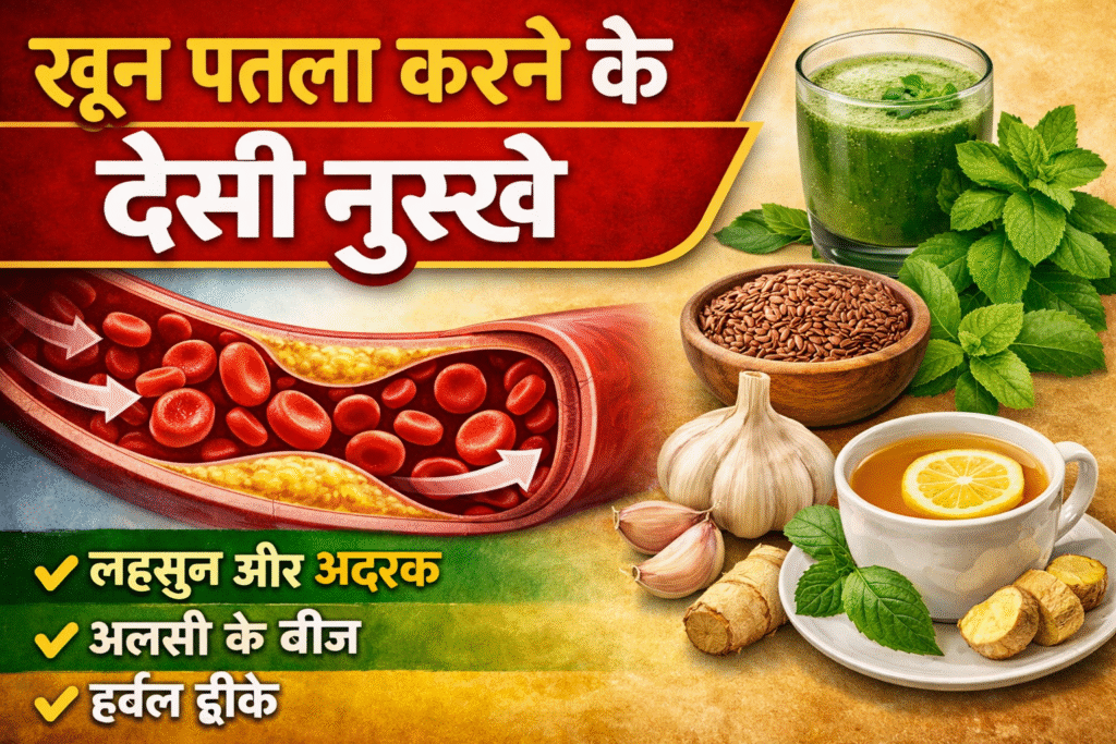 Khoon Patla karne ke desi 3 Nukshe