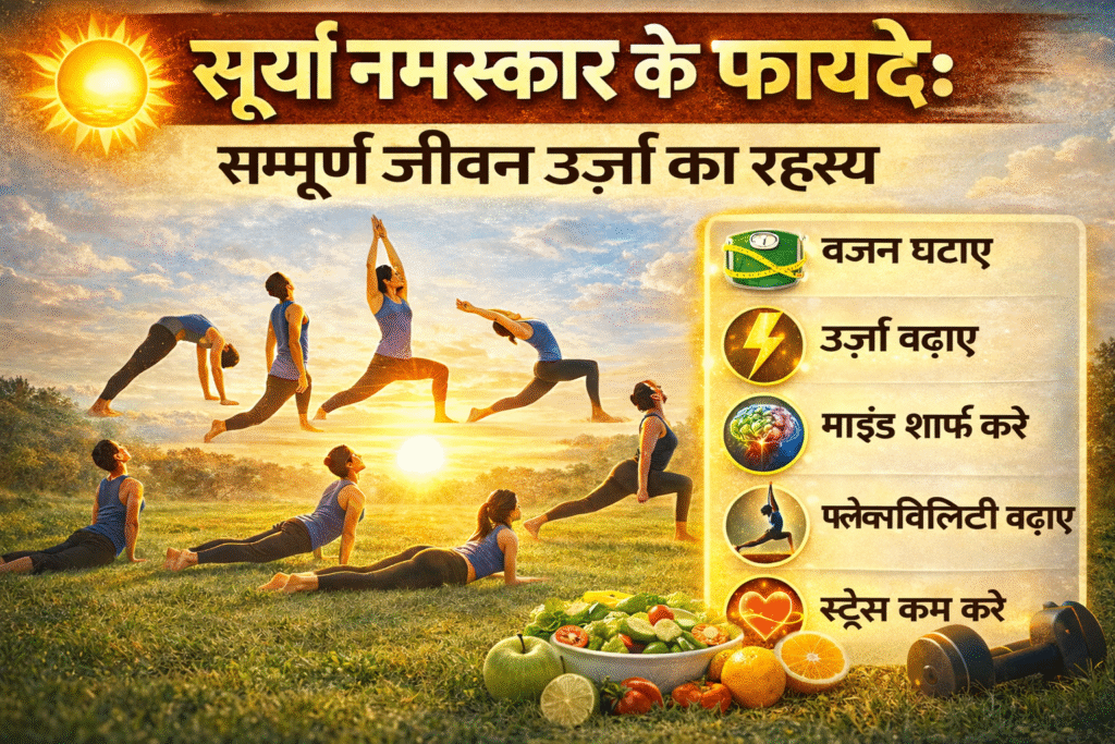 🌞  Surya Namaskar Benefits in Hindi