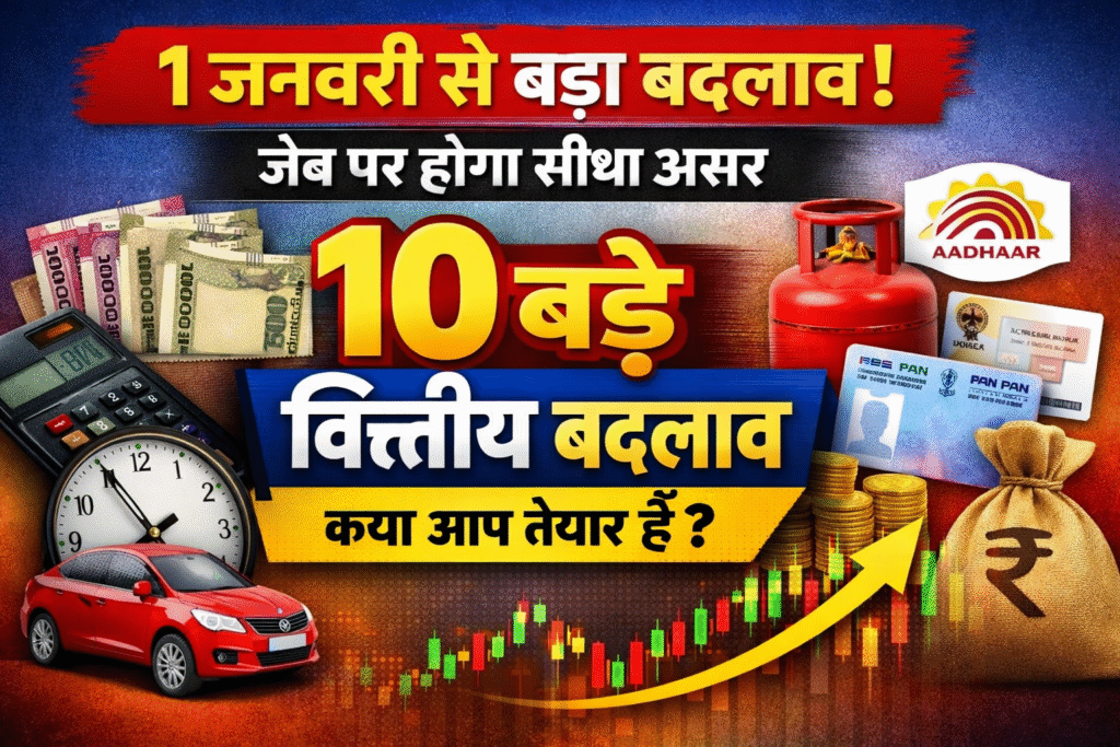 1 January se pehle पूरी कर लें ये जरूरी काम
(Financial Changes Checklist 2026 – Hindi Guide)
