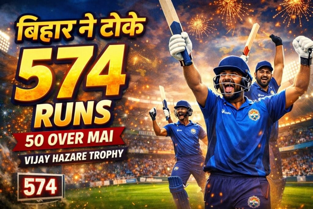 Vijay Hazare Trophy: Vaibhav Suryavanshi ka dhamaakedaar double blast, Bihar ne 50 overs me Thoke 574 run
